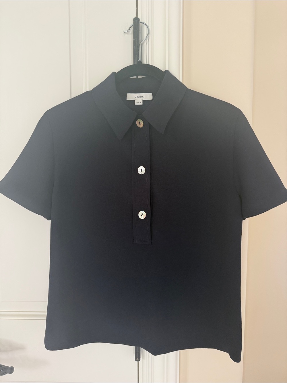 NWT Vince Crepe Polo